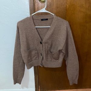 Tan Cardigan buttons